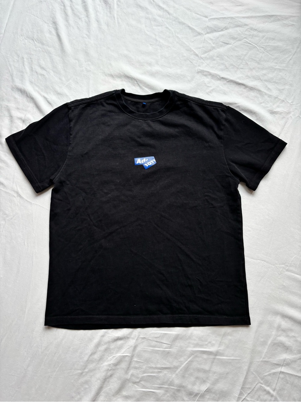 Ader error Black Graphic Crewneck T-Shirt